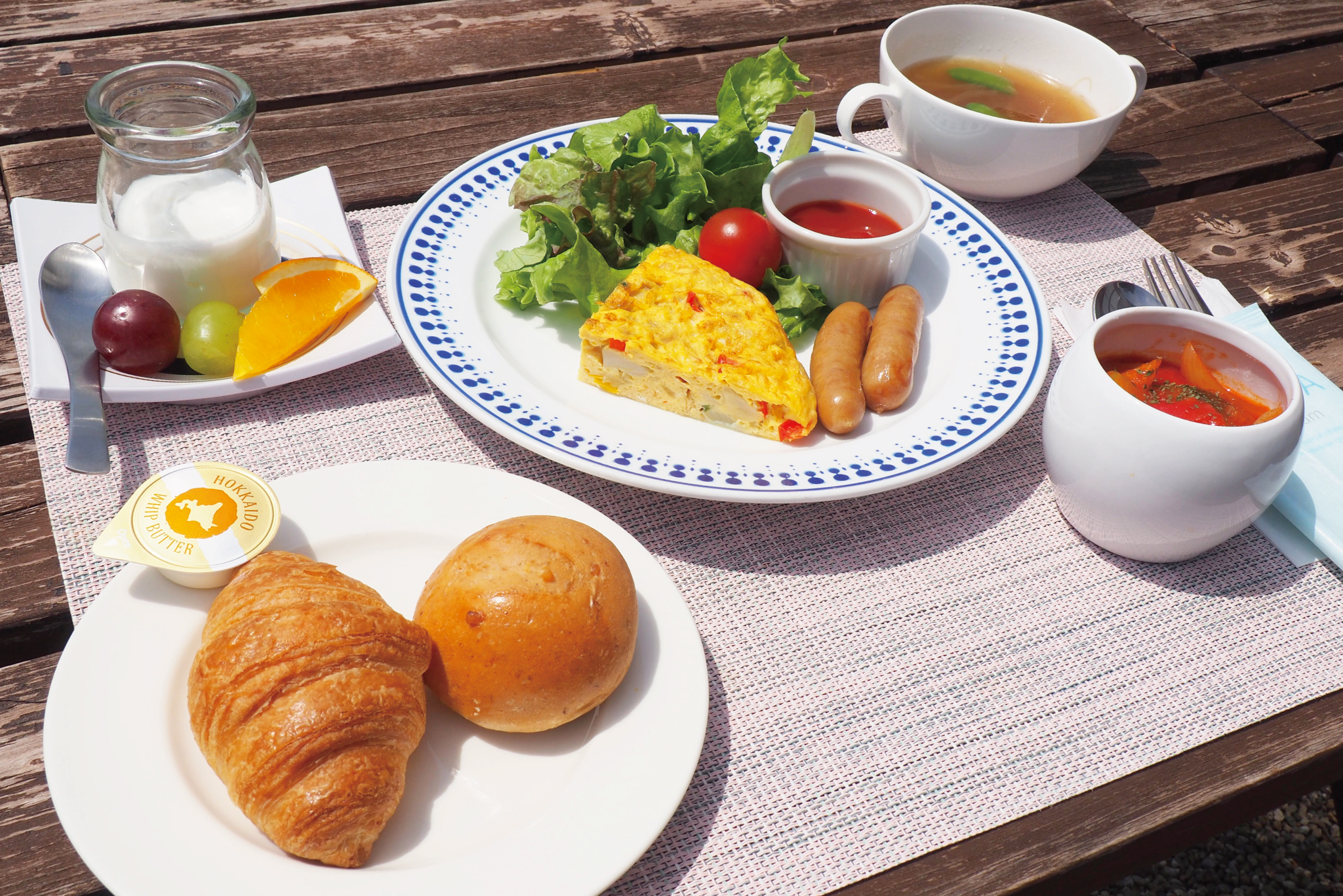 平泉倶楽部の朝食
